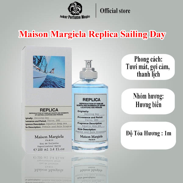 Nước Hoa Unisex Mai.son.Ma.rgi.ela Replica Sailing Day EDT, nước hoa chính hãng - Tươi mát, gợi cảm, thanh lịch, chiết 10-20ml