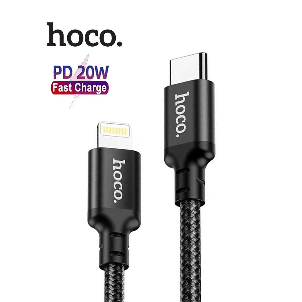 Cáp sạc nhanh X14 Type-C to Lightning vải dù thiết kế đầu sạc chống gãy gập hỗ trợ QC3.0 dài 1M