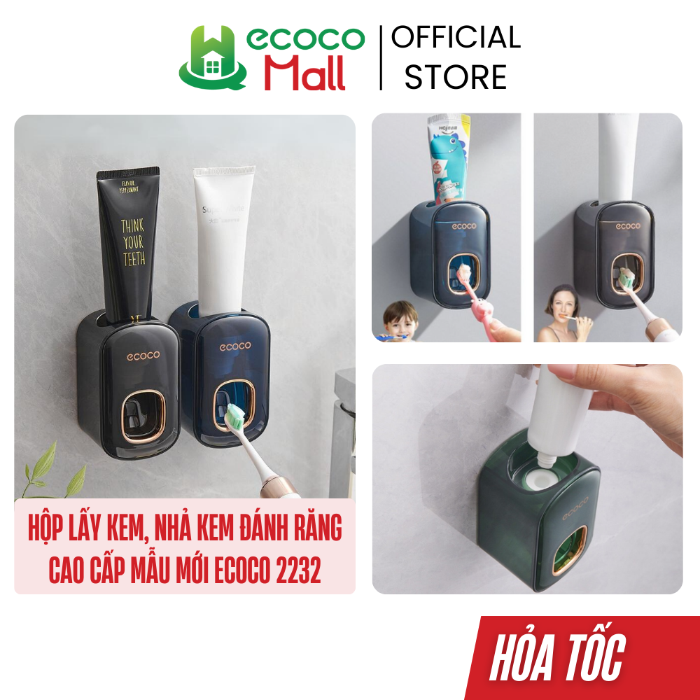  Hộp lấy kem nhả kem đánh răng ECOCO cao cấp mẫu mới 2232 