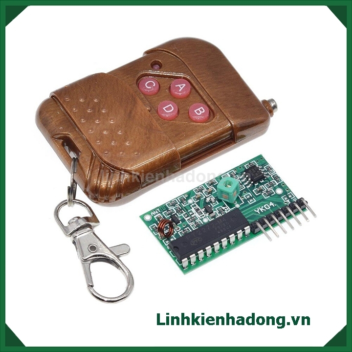Mạch Thu RF 315Mhz PT2272-L4 + Remote 4 Kênh
