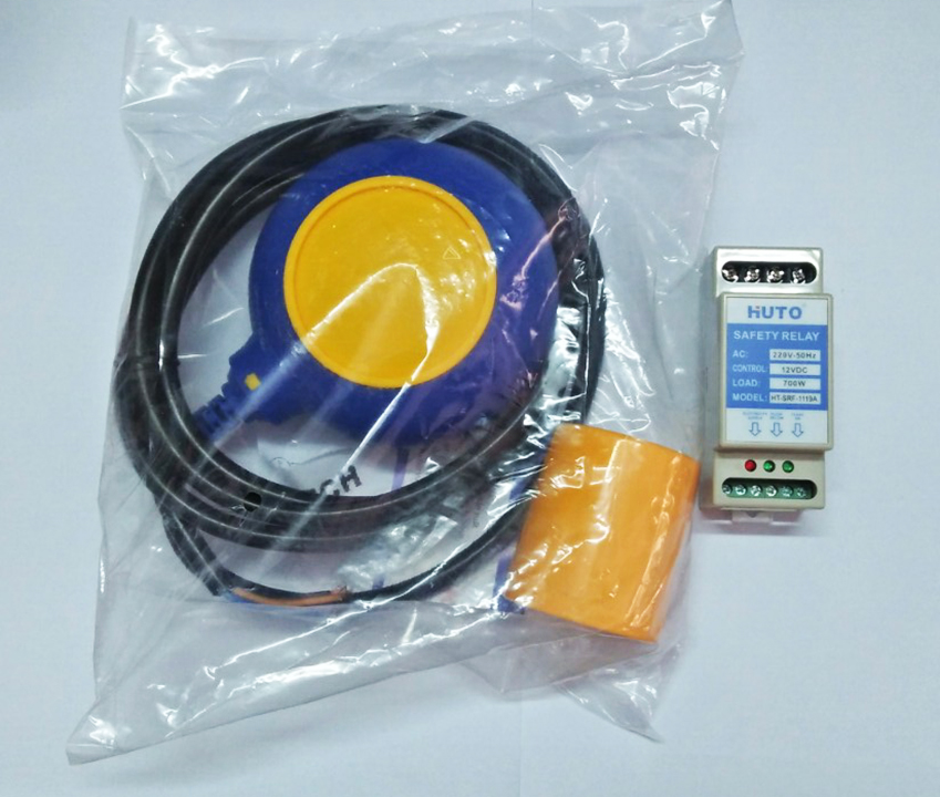 Combo 1 rơ le an toàn cho phao điện huto và 1 phao điện huto dây 2 mét