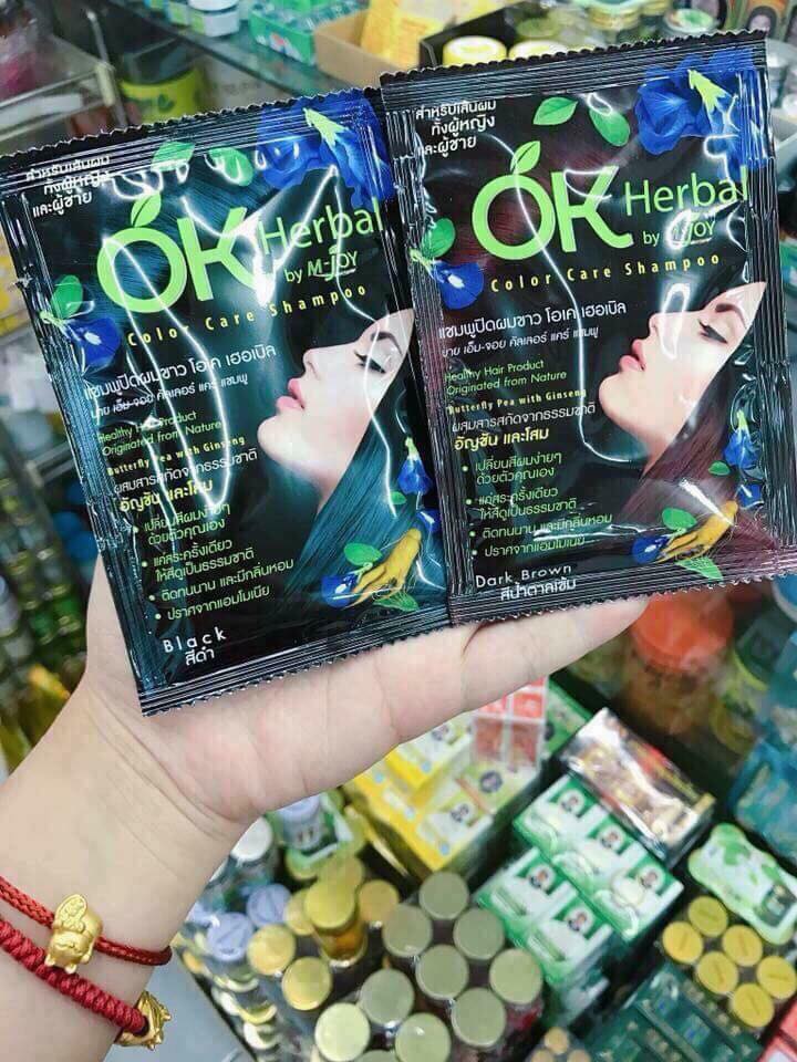 Gội nhuộm tóc OK HERBAL Thái Lan