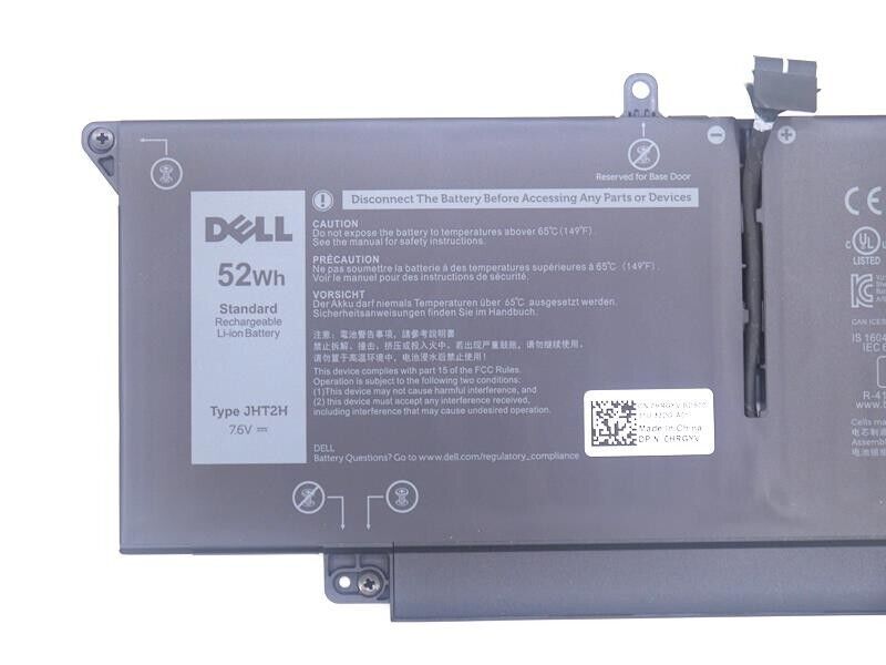 Pin Dell Latitude 7310 7410 52Wh 4 Cell Primary HRGYV JHT2H X825P 7CXN6
