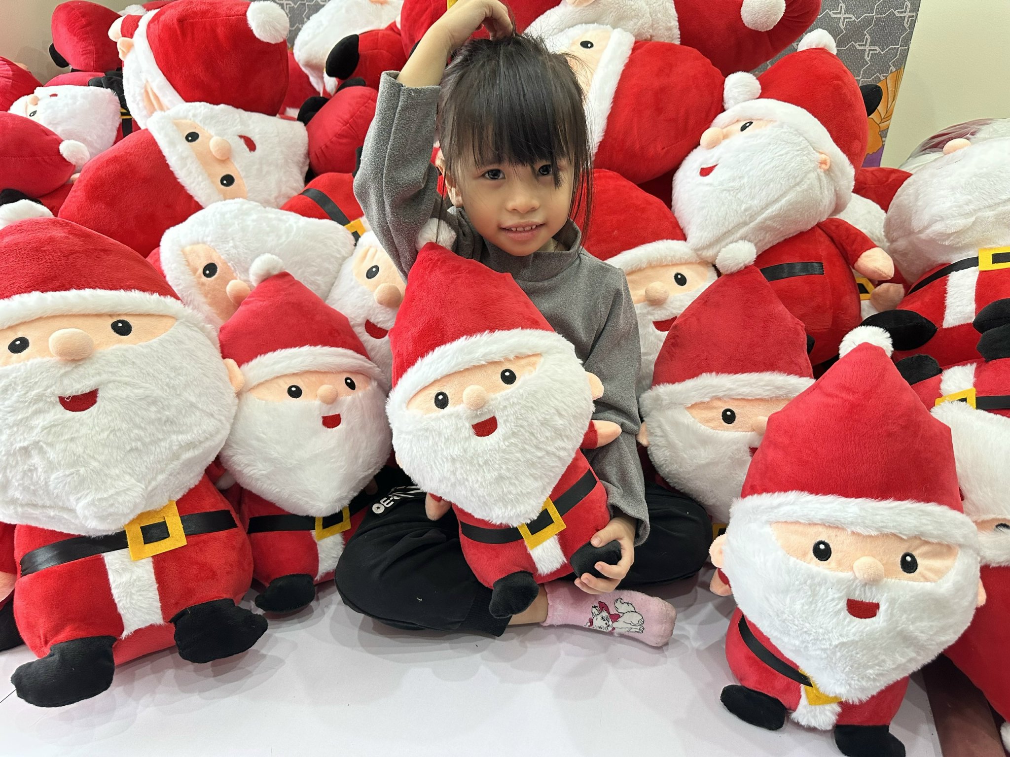 Thú Nhồi Bông Ông Già Noel (có 4 size) Món Quà Giáng Sinh Ý Nghĩa