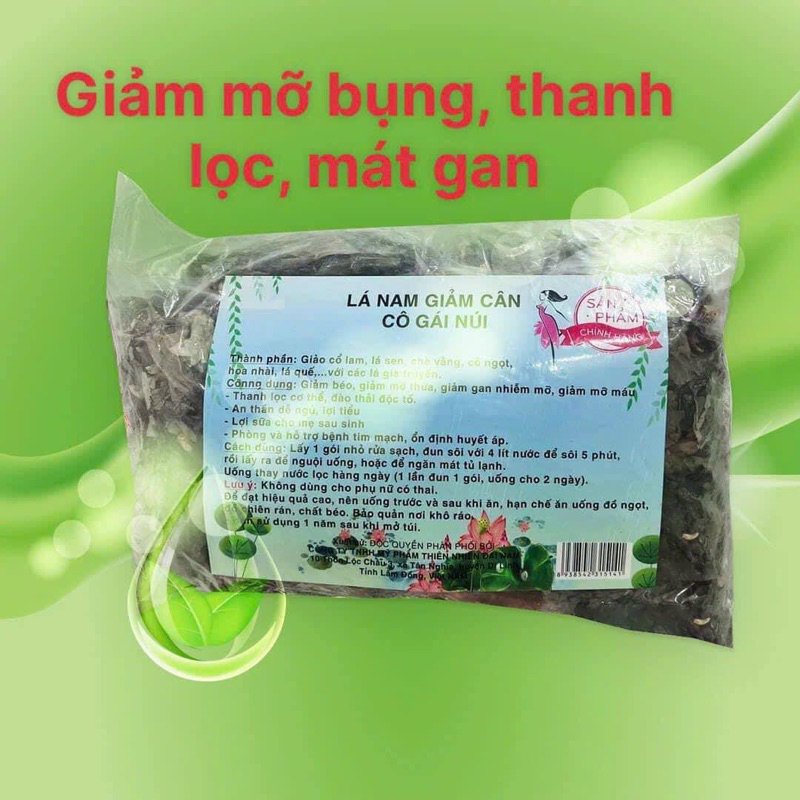 Trà Lá Nam 10 Vị Giảm Mỡ Bụng hàng chính hãng date 2025 có phiếu bảo hành, tem nhãn chính hãng