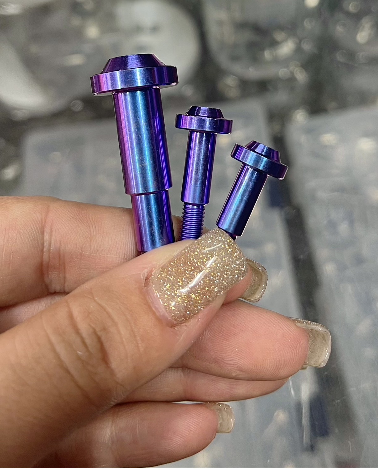 Bộ 3 ốc tay thắng gr5 titan vario - ab