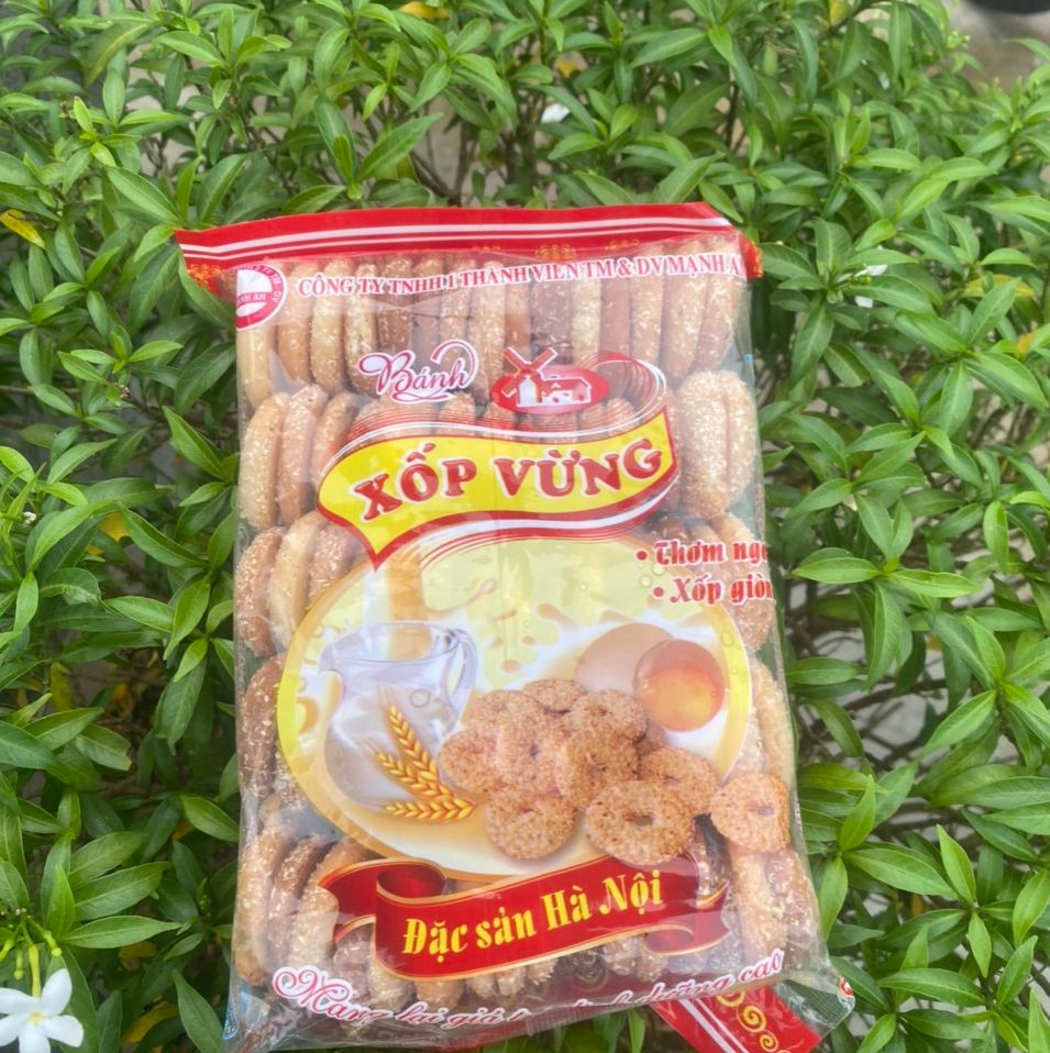 Gói 200g bánh xốp vừng thơm ngon xốp giòn
