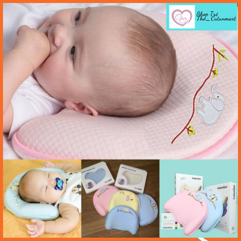 Gối cao su non BABYMOOV hàng chính hãng cho bé.