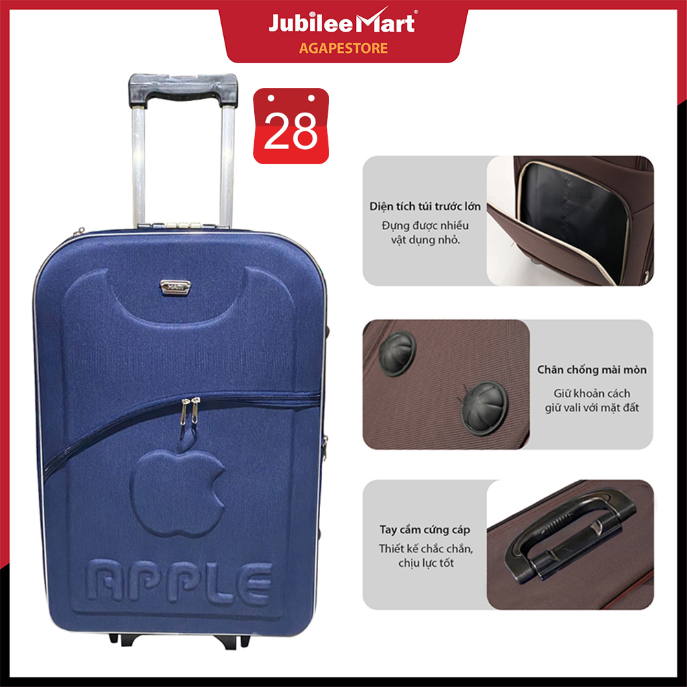 Vali kéo du lịch size 26 giá rẻ, khóa tsa tiêu chuẩn mỹ, bề mặt chống trầy tối ưu, vali kéo du lịch vải dù chống thấm nước cao cấp - bảo hành 1 đổi 1 nếu lỗi