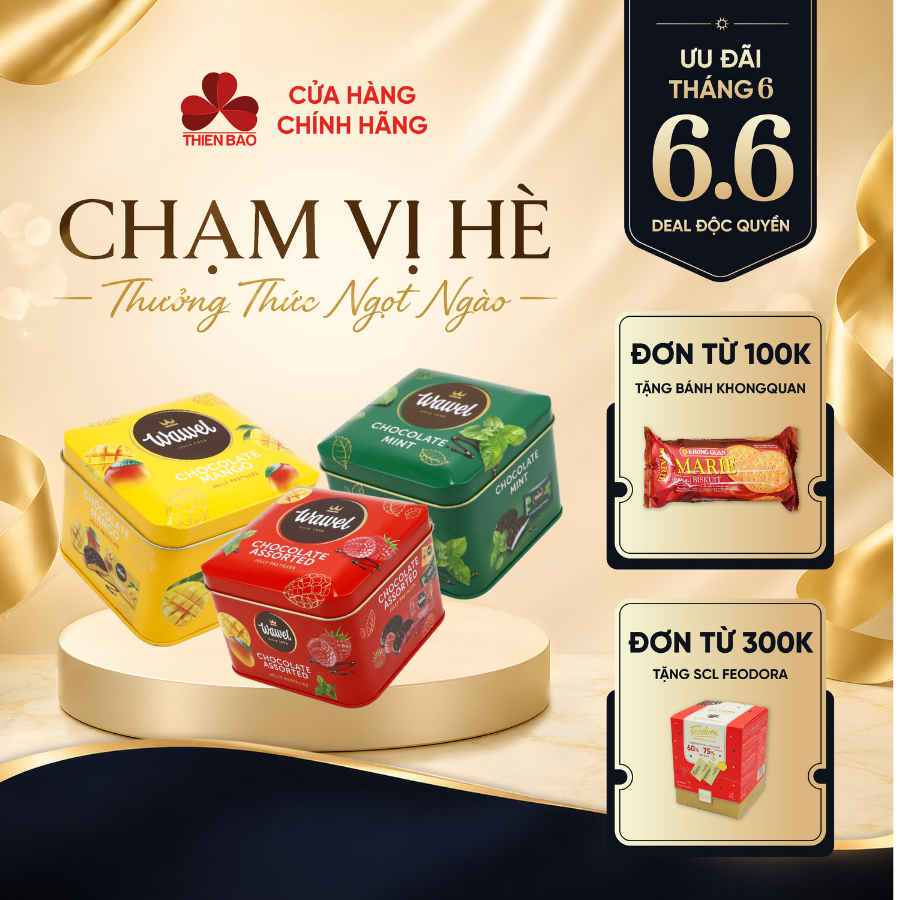 Socola thạch Wawel Hộp thiếc 165g nhập khẩu từ Ba Lan