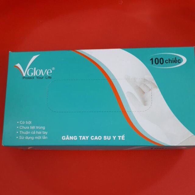 Găng tay y tế vglove -100 chiếc / hộp.- có bột