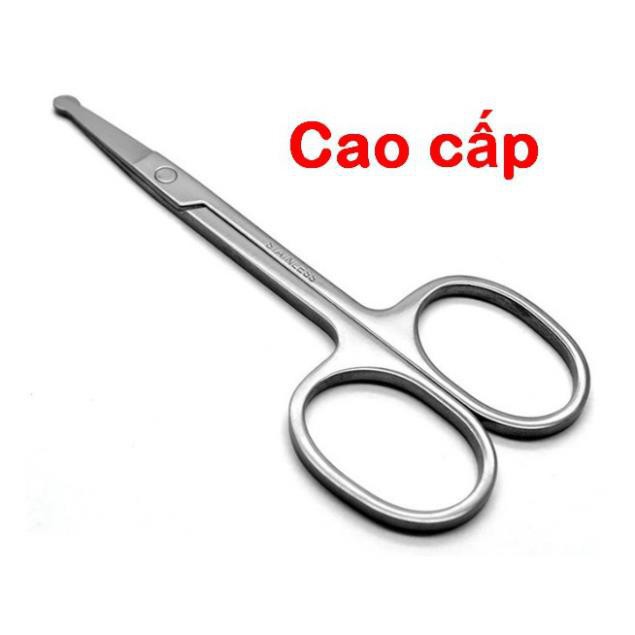 Kéo đầu tròn tỉa lông mũi, lông mày, mi mắt, tóc, râu bp nose scissors hàn quốc