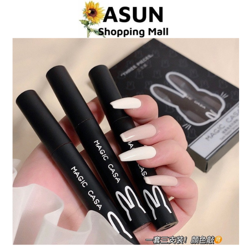 Set 3 son kem thỏ đen magic casa không thấm nước, lâu trôi, bền màu dark rabbit lip glaze