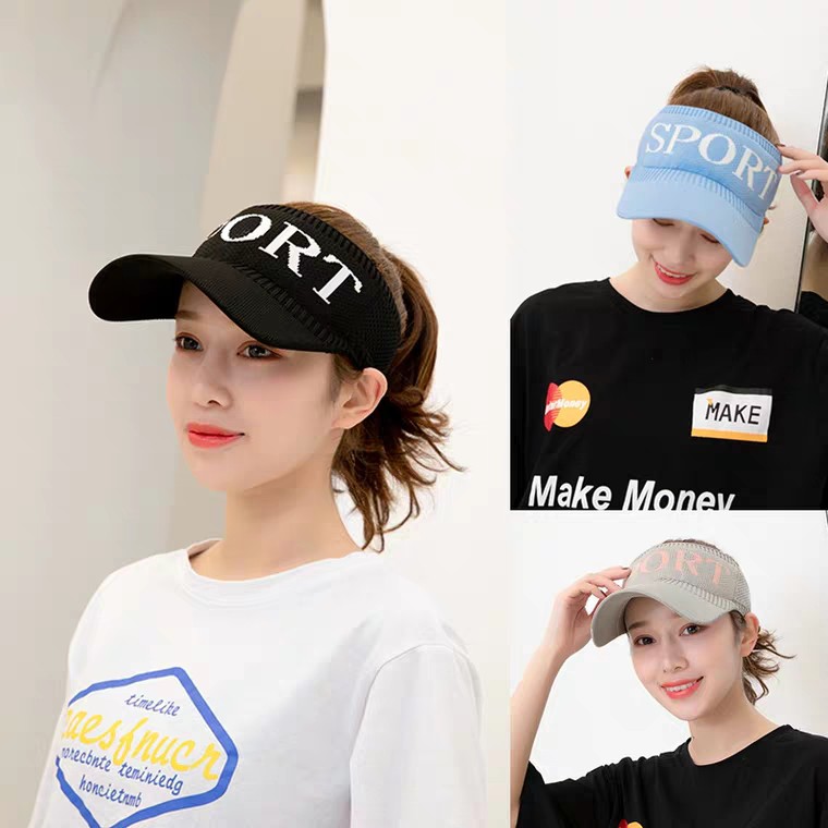 Mũ sport, mũ nửa đầu thể thao, nón kết len nửa đầu dành cho nữ kiểu dáng cách điệu