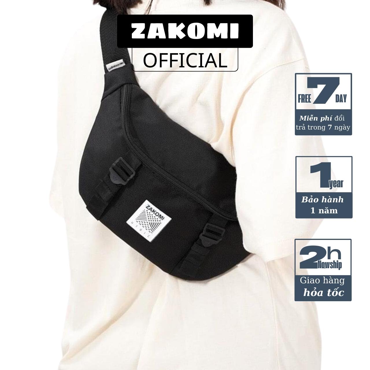 Túi bao tử nữ chống nước ZAKOMI giá rẻ túi bao tử đeo chéo nữ cực ngầu và cá tính đựng điện thoại ví túi đeo bao tử bum bag nữ phong cách hàn quốc