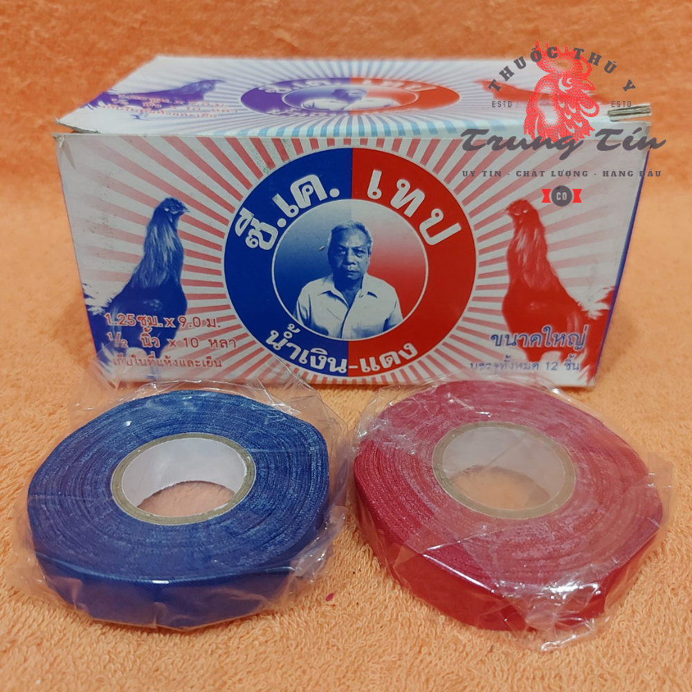 băng keo quấn cựa gà ( 1 xanh + 1 đỏ ) Thuốc gà đá , thuoc ga