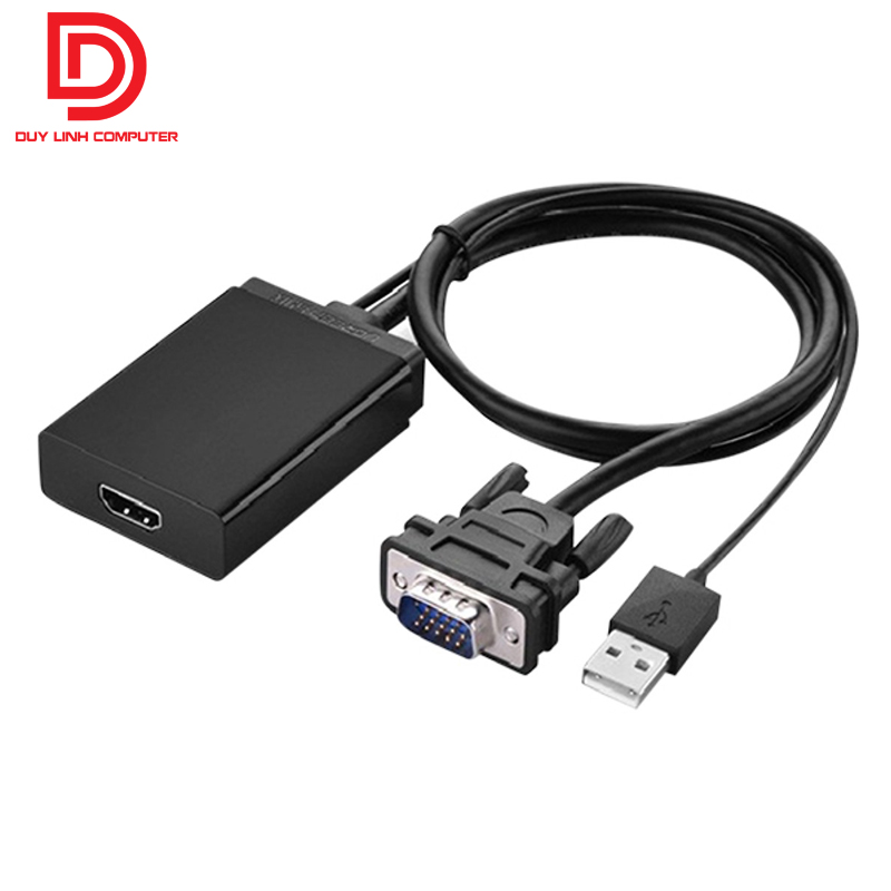 Cáp chuyển đổi vga to hdmi có âm thanh ugreen 40213