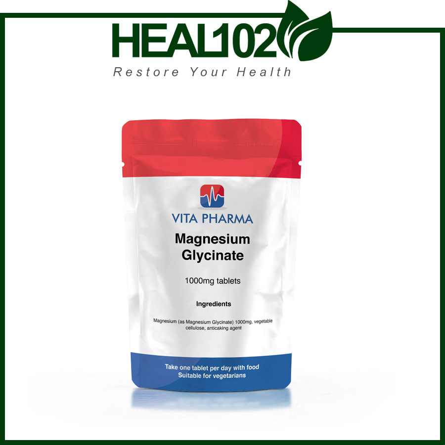 Magie Magnesium Glycinate VitaPharma 1000mg 90 tablets hỗ trợ mạnh mẽ sức
