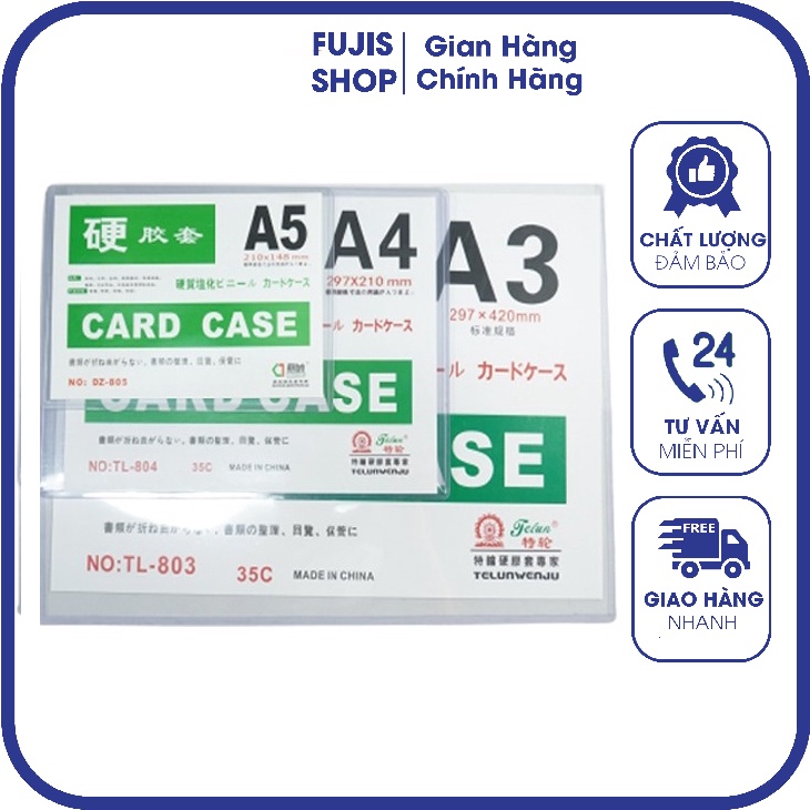 Bìa card case a3 - a4 - a5 dùng để kẹp tài liệu