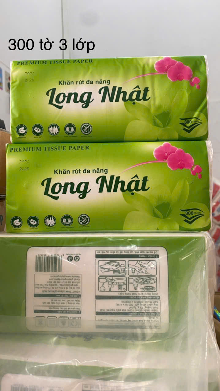 COMBO 10 BỊCH KHĂN GIẤY RÚT LỤA LONG NHẬT 300 TỜ 3 LỚP SIÊU DAI MỀM MỊN - GIẤY RÚT LỤA TRẮNG LOẠI 1 BỊCH LỚN