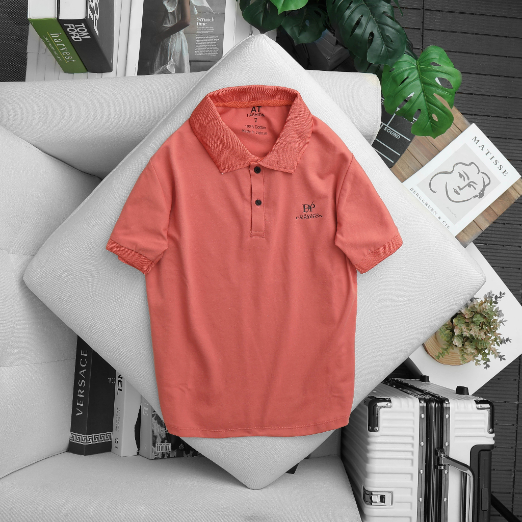 Áo thun polo cho bé trai bé gái, áo thun cổ trụ, áo đi học chất liệu thun cotton mềm mịn thoáng mát co giản 4 chiều - 6