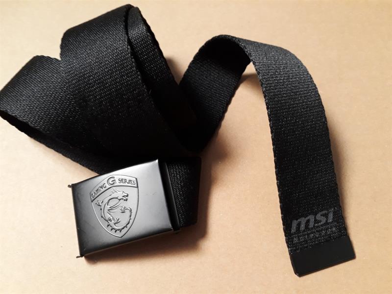 Thắt lưng logo msi gaming dây vải