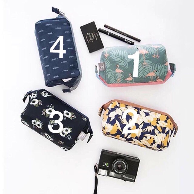 Túi đựng mỹ phẩm Hàn Quốc tiện ích MS.11, thiết kế thời trang, sang trọng, đường may tỉ mỉ chắc chắn