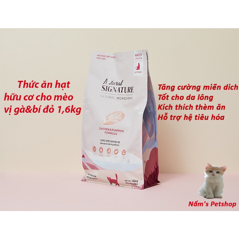 Hạt hữu cơ natural signature cho mèo mọi lứa tuổi