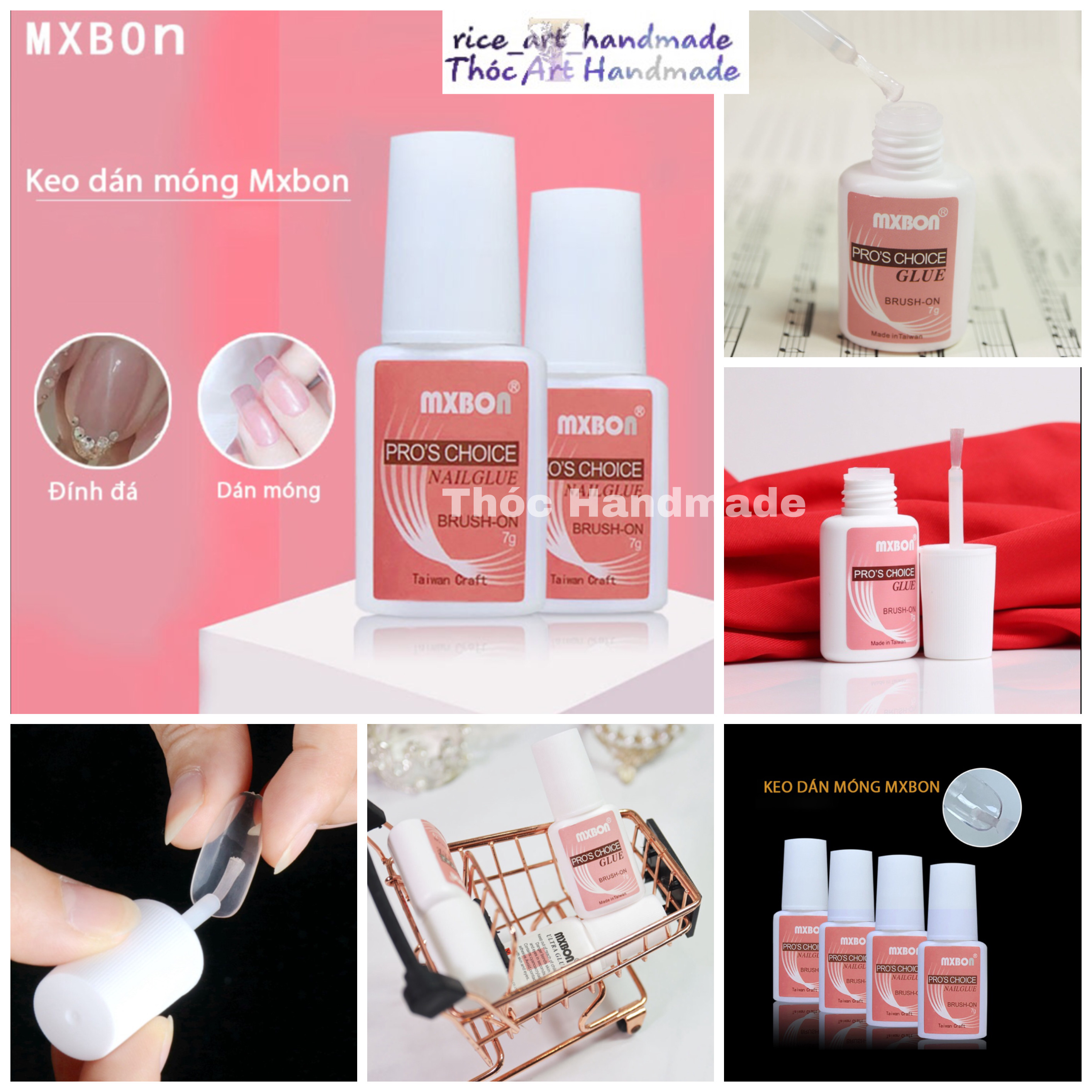 Keo dán móng giả , đính đá mxbon