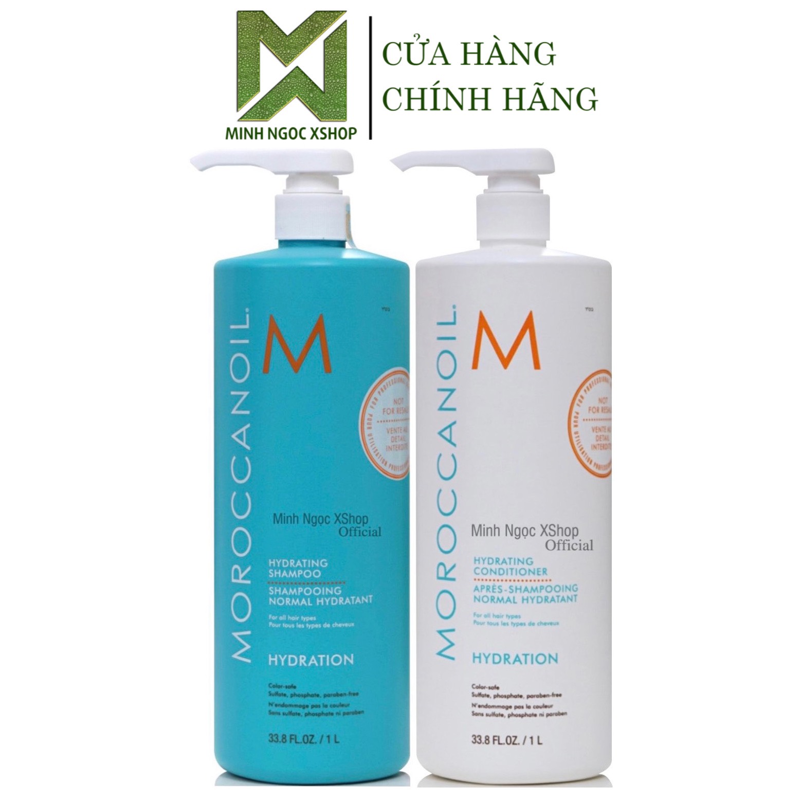 Dầu gội xả dưỡng ẩm Moroccanoil Hydration 1000ML