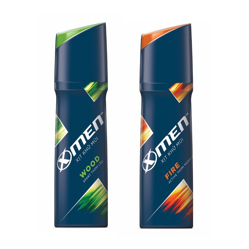 Xmen xịt khử mùi nước hoa wood fire toàn thân 150ml