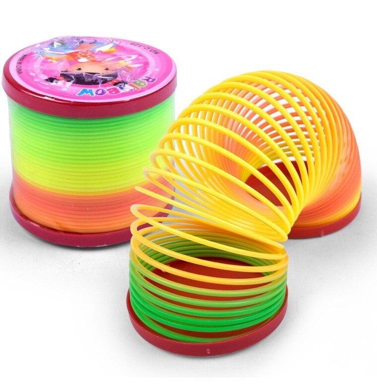 Đồ Chơi Lò Xo Cầu Vồng Ma Thuật 7 Màu (Đường Kính 8cm)