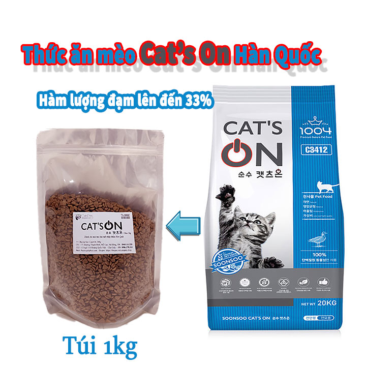 [HOÀN TIỀN 10%]Thức ăn mèo Cats On hạt cho mèo Hàn Quốc - CutePets