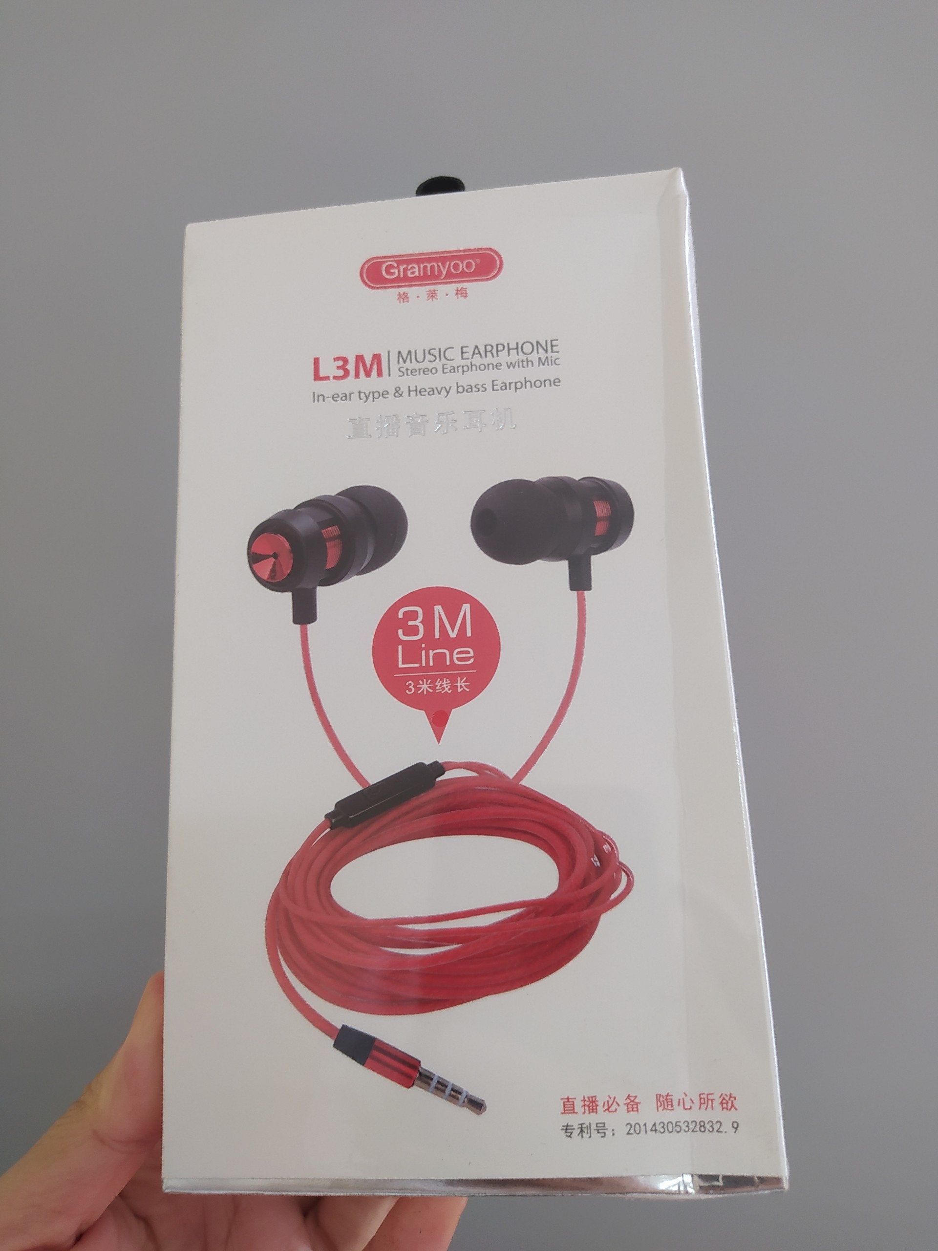 Tai nghe có dây dài 3m dành cho livestream, nghe nhạc có mic