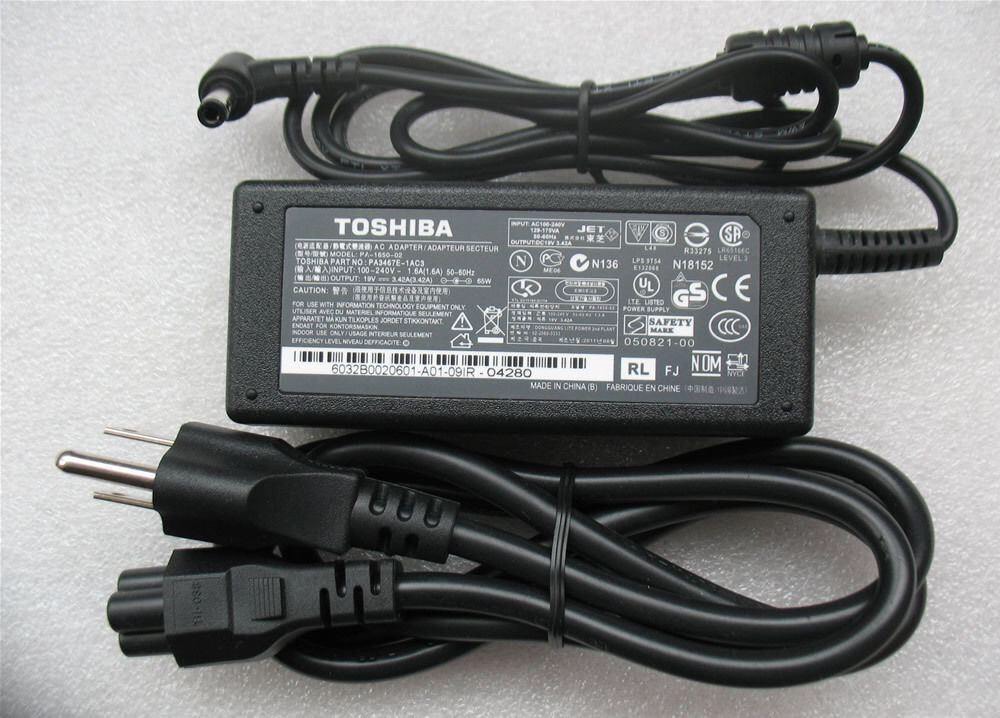 Sạc laptop toshiba 65w 19v – 3.42a