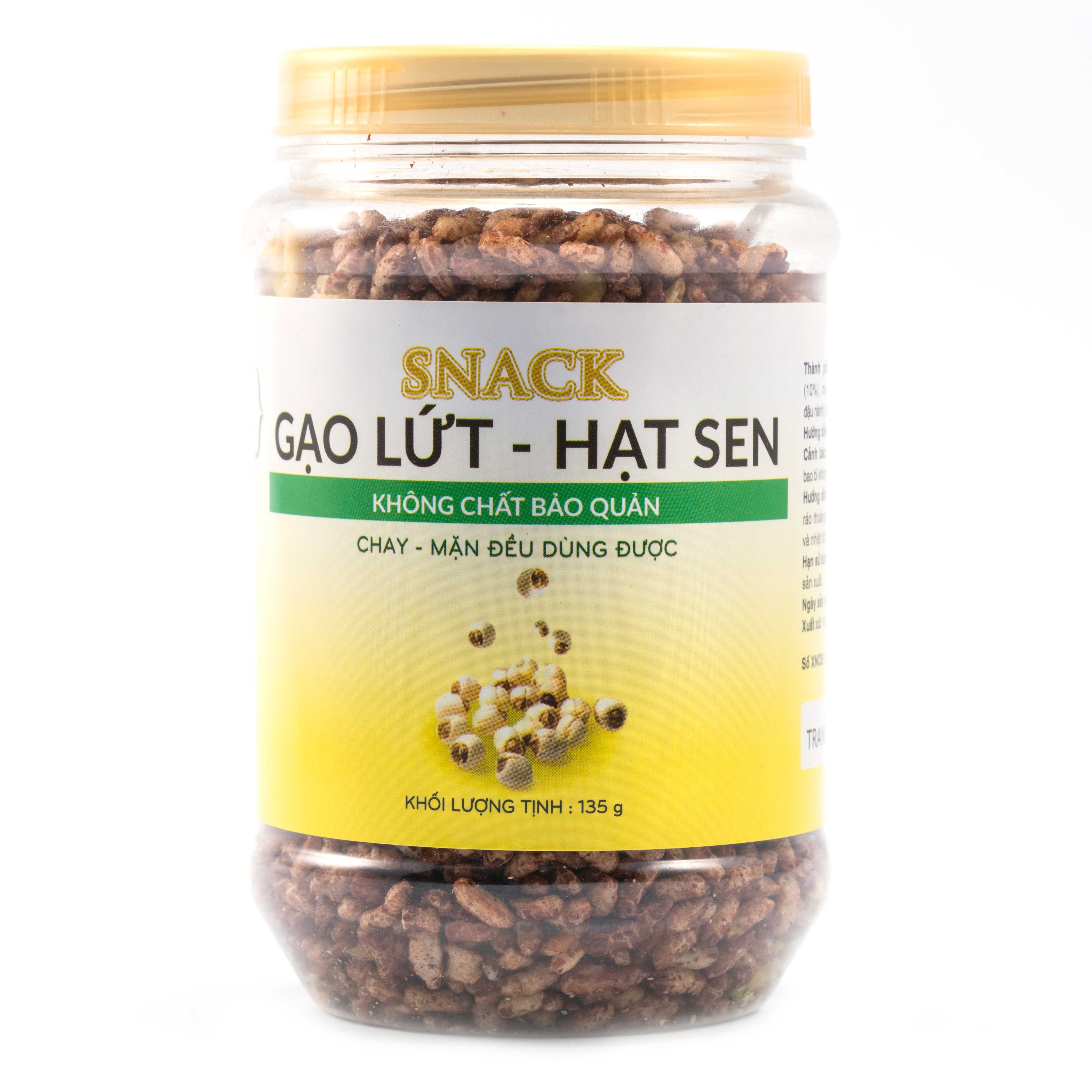 Gạo Lứt Hạt Sen Sấy Hoa Sen (Hộp 180g)
