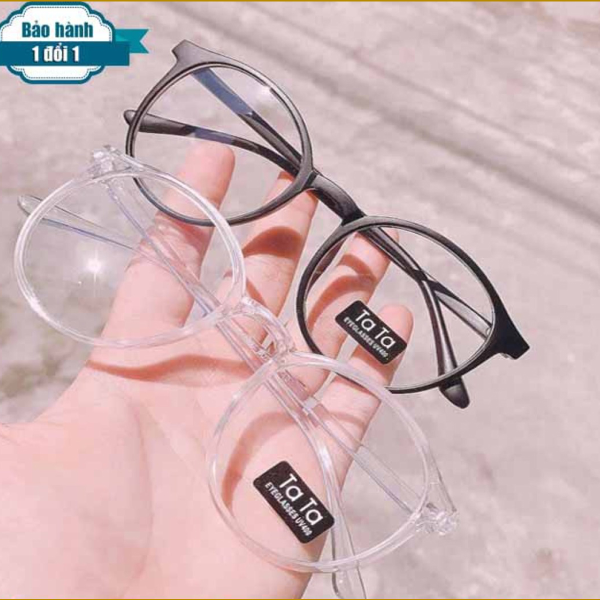 Gọng kính cânj tròn , gọng kính thời trang tata