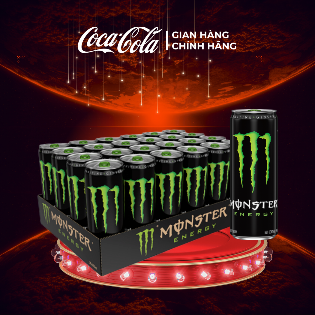 [SIÊU SALE ] Lốc 24 Lon Nước Tăng Lực Giải Khát Monster Energy 355ml/Lon Sale 8.8 Coca-Cola Chính Hãng_LD