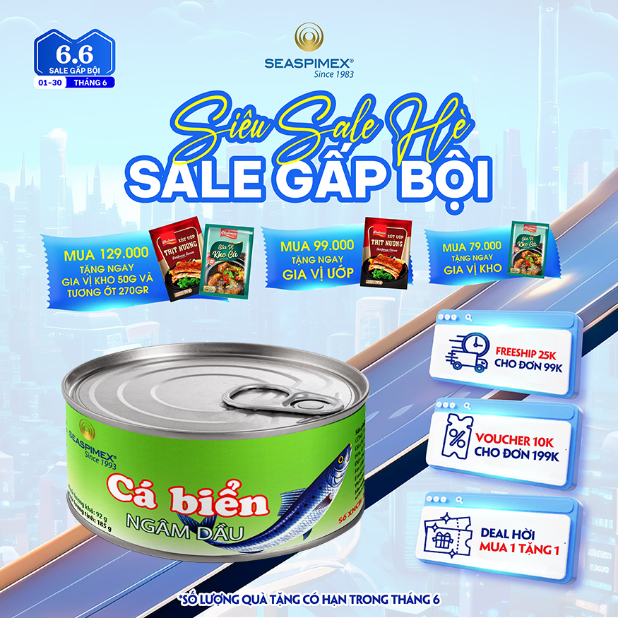 Cá Biển Ngâm Dầu SEASPIMEX 185gr