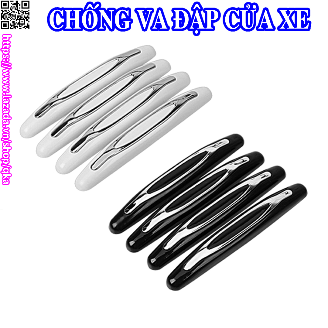 Bộ 4 miếng nẹp viền cửa ô tô, miếng dán chống va đập cửa ô tô
