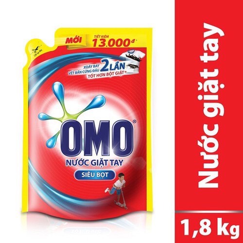 Nước giặt omo túi 1.8kg