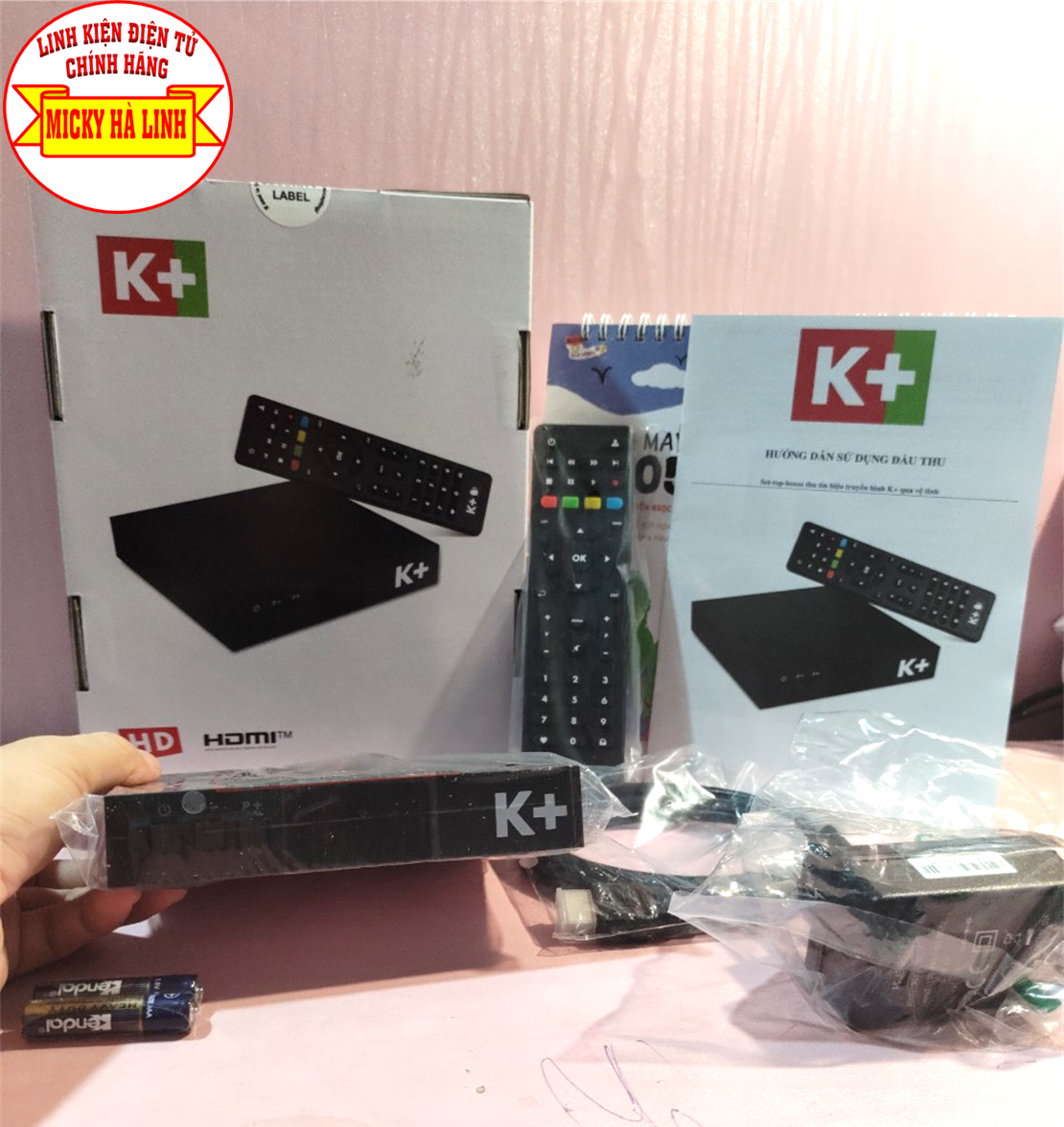 [HCM]Đầu thu K+ Full HD {Tặng kèm 2 tháng thuê bao} Chính Hãng từ K+