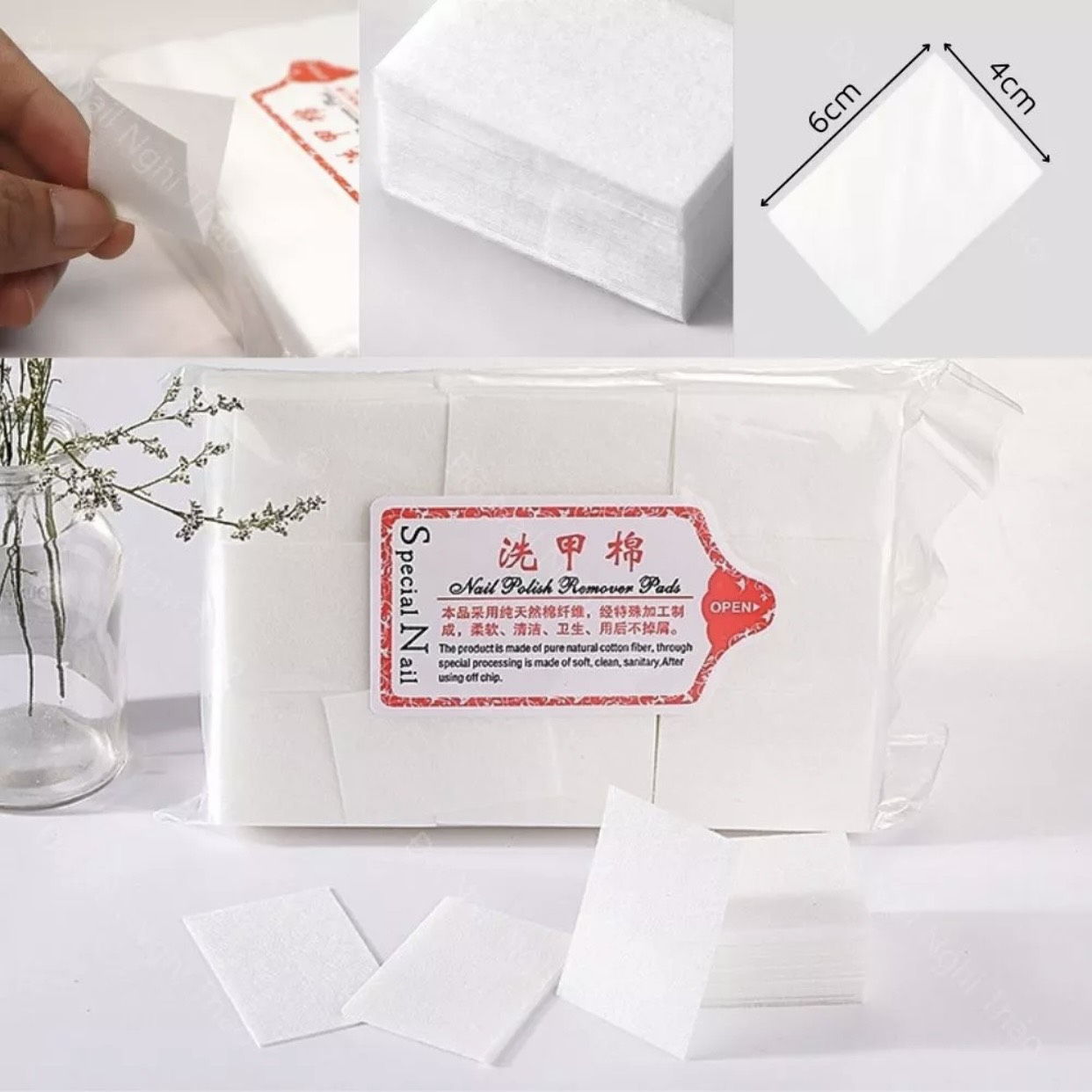 Giấy lâu gel nail, giấy chùi gel