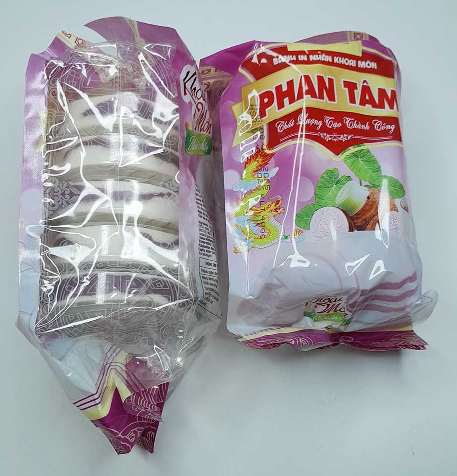Bánh In Nhân Khoai Môn Phan Tâm - Túi 400g(5 Cái) - Đặc Sản Sóc Trăng