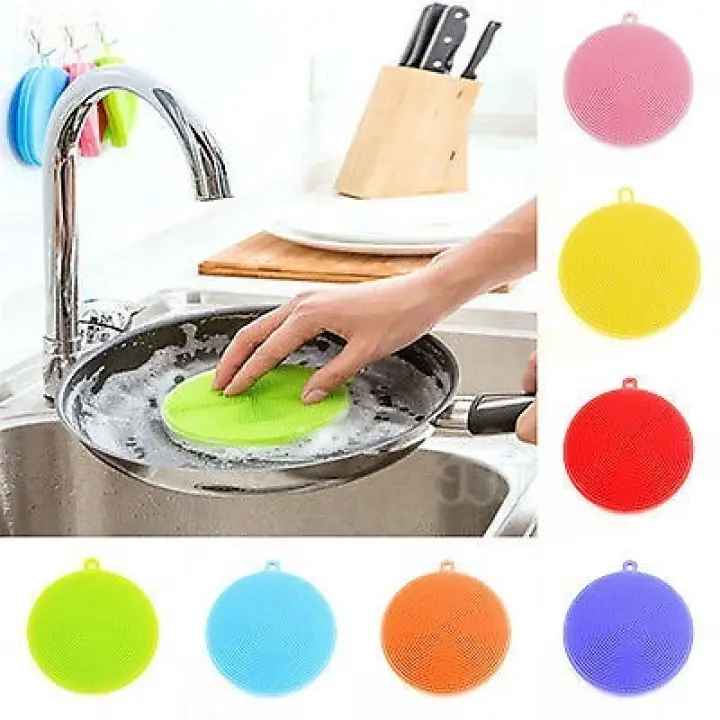 ⭐MIẾNG RỬA CHÉN SILICON ĐA NĂNG(HÌNH TRÒN) - MIẾNG RỬA CHÉN THÔNG MINHSILICON TẠO BỌT TỐT RỬA CHÉN LÓT NỒI NHẤC NỒI TIỆN LỢI: Mua bán trực tuyếnVệ sinh đồ