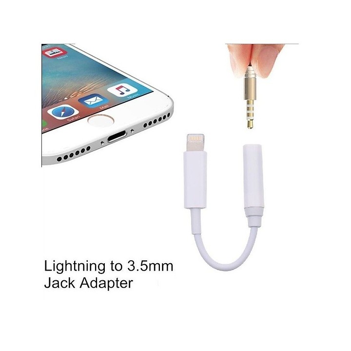 Cáp chuyển đổi lightning sang 3.5mm, cổng chuyển dùng cho các thiết bị Smartphone của apple gồm điện thoại iphone, ipad, dây chuyển đổi giữ nguyên chất lượng âm thanh tương thích với tất cả các tai nghe sử dụng Jack cắm 3.5