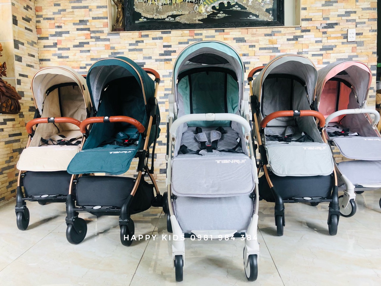 Tianrui TR18 xe đẩy 1 chiều 3 tư thế gấp siêu gọn