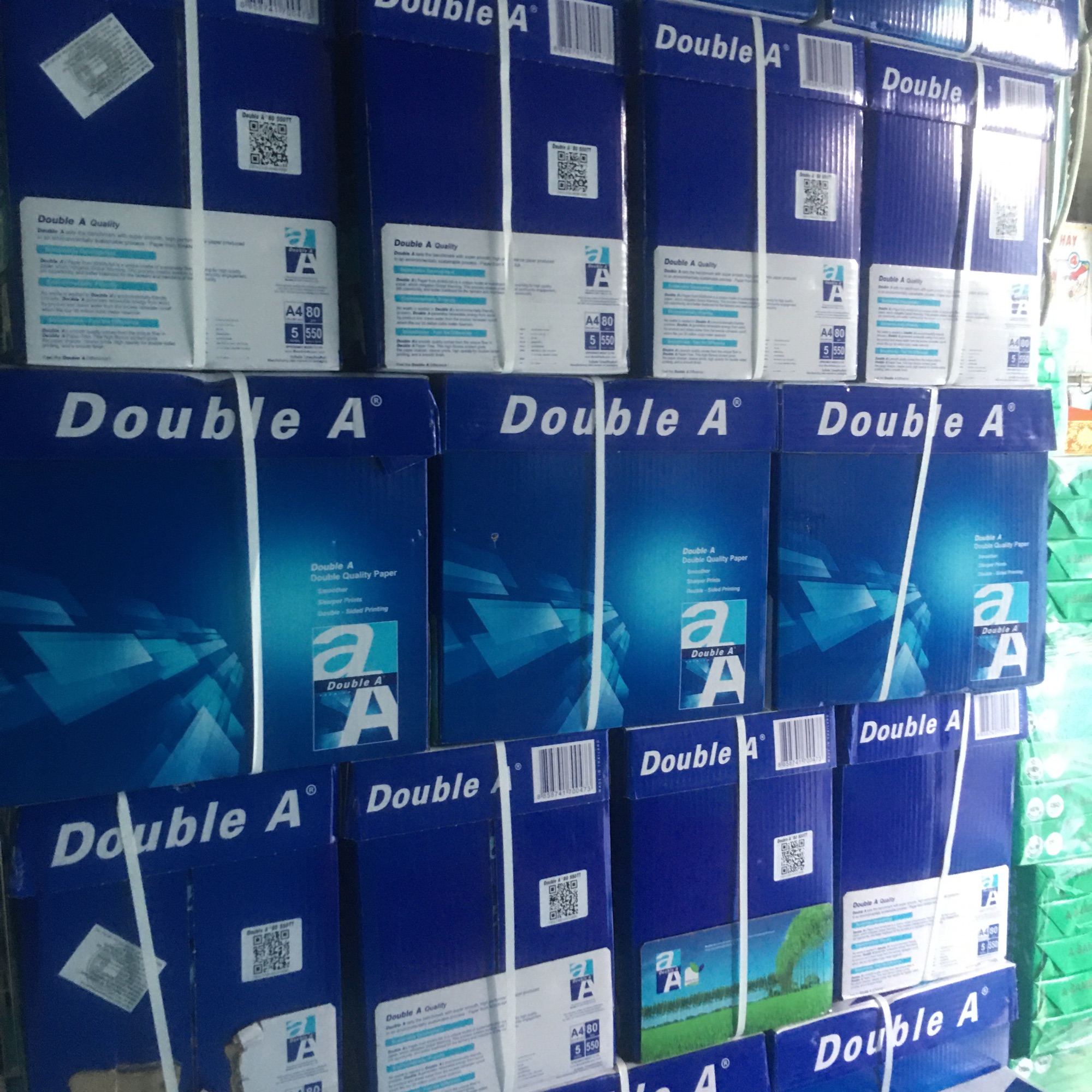 [HCM]Giấy A4 Double A 80 gsm bản 550 tờ nguyên thùng 5 ram