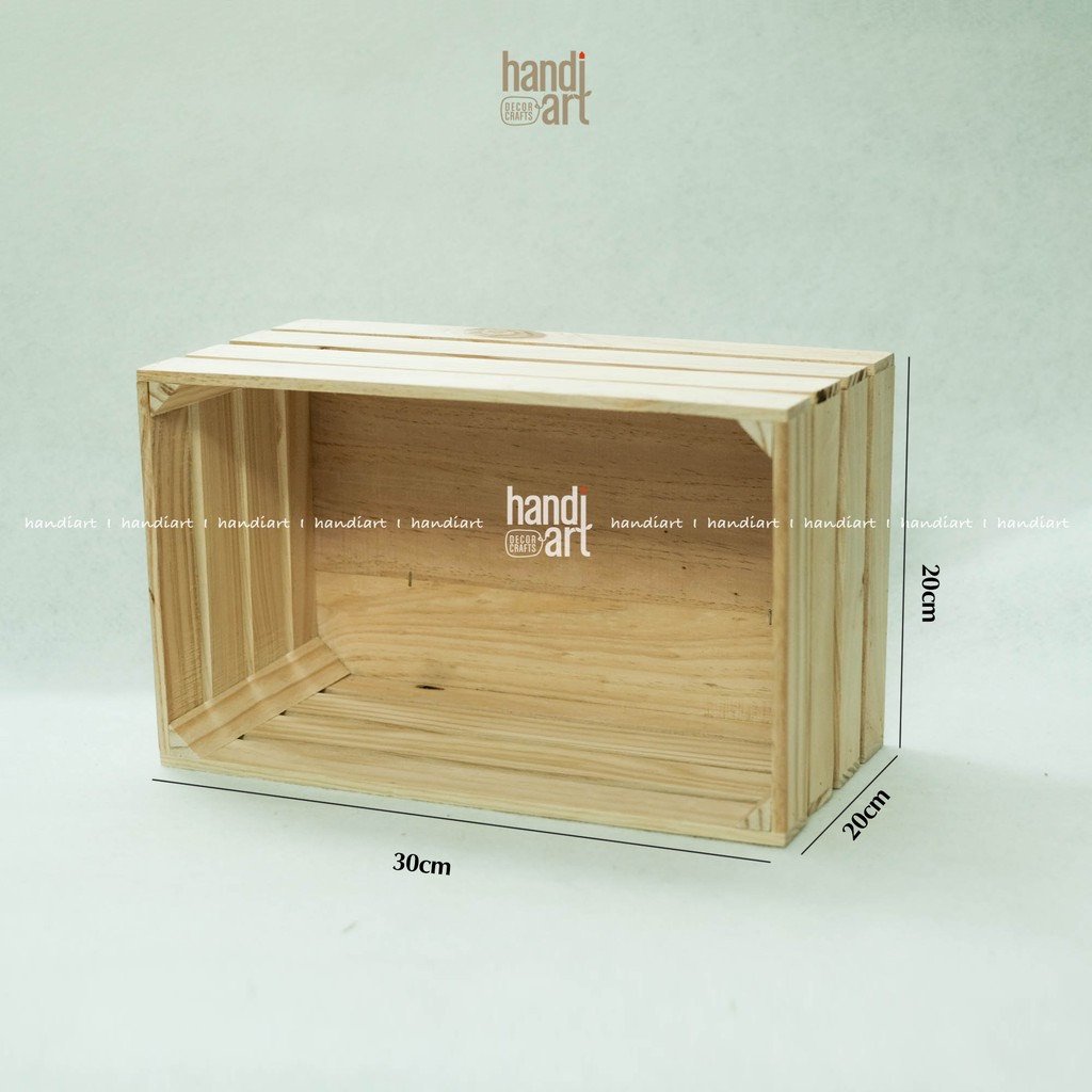 Hộp gỗ pallet thông 30 x 20 x 20cm