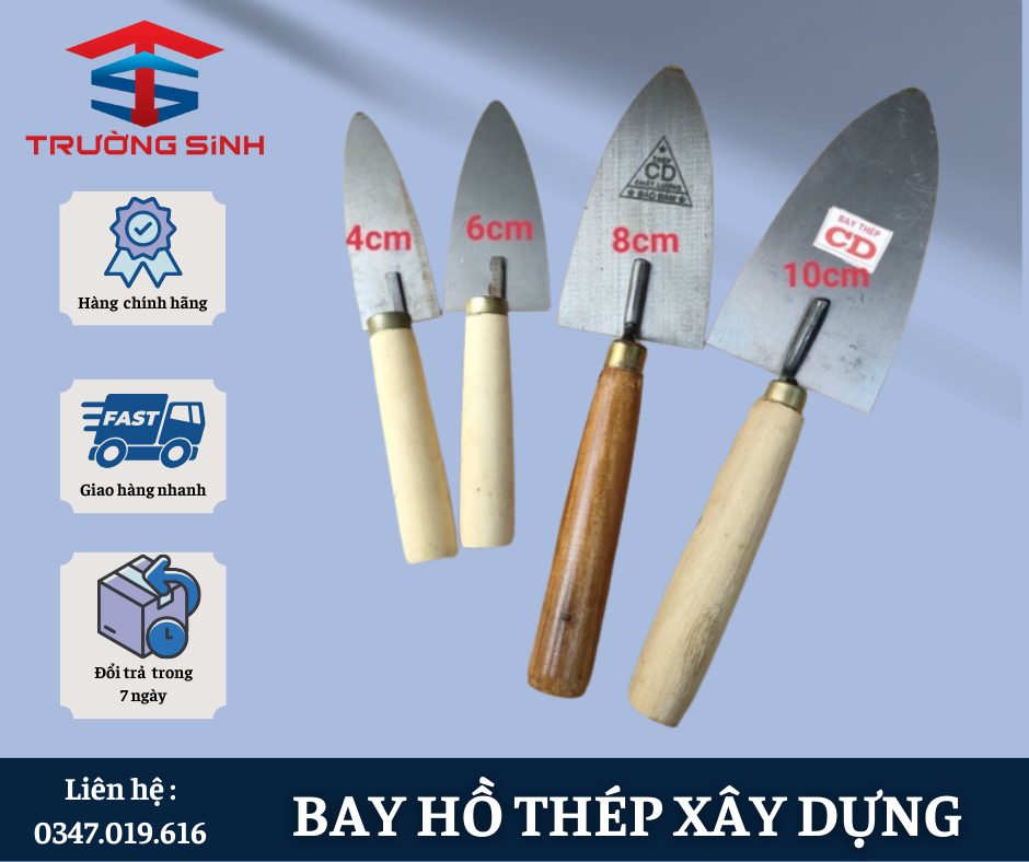 Bay hồ thép xây dựng